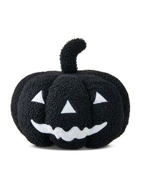 Way To Celebrate Halloween Jack-O'-Lantern Pumpkin 9" Throw Pillow Black